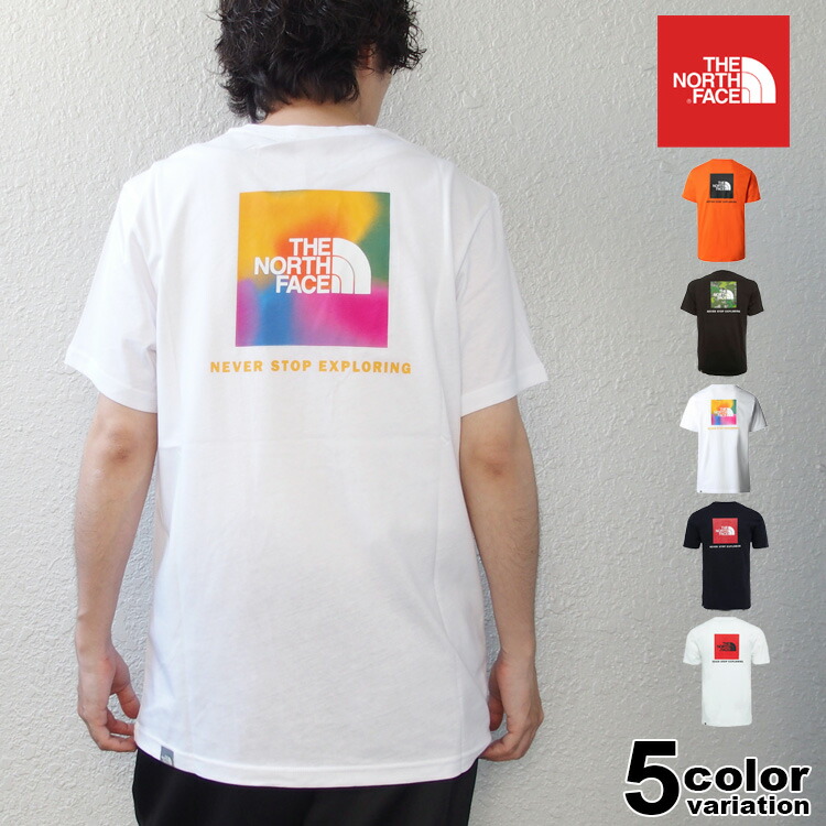 ★限定!目を引くデザインTHE NORTH FACEレッドBOXロゴＴシャツ THE NORTH FACE ノースフェイス Tシャツ レッドボックス メンズ