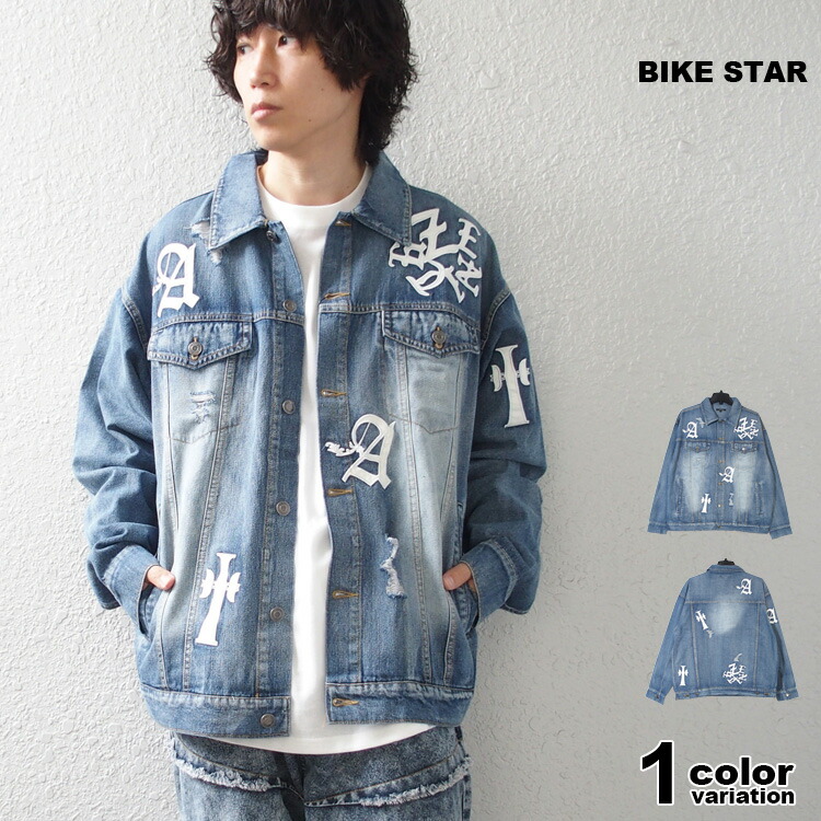 楽天市場】Gジャン デニムジャケット メンズ レディース BIKE