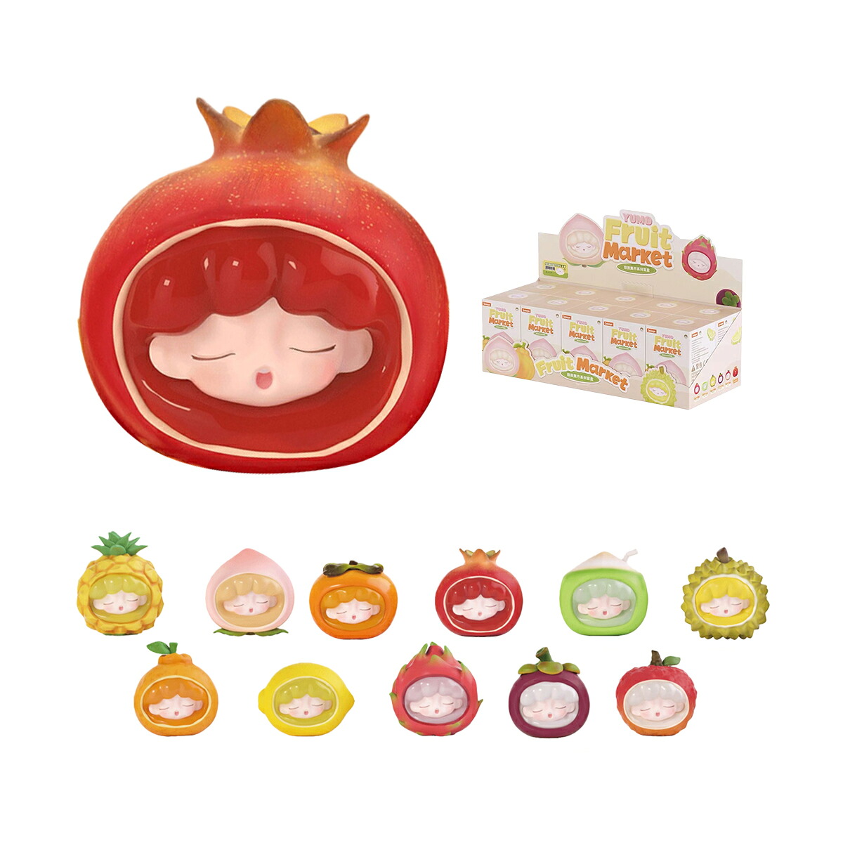 HiPlay JOTOYS YUMO 萌えフルーツマーケットシリーズ ブラインドボックス フィギュア コレクション ホビー ギフト プレゼント