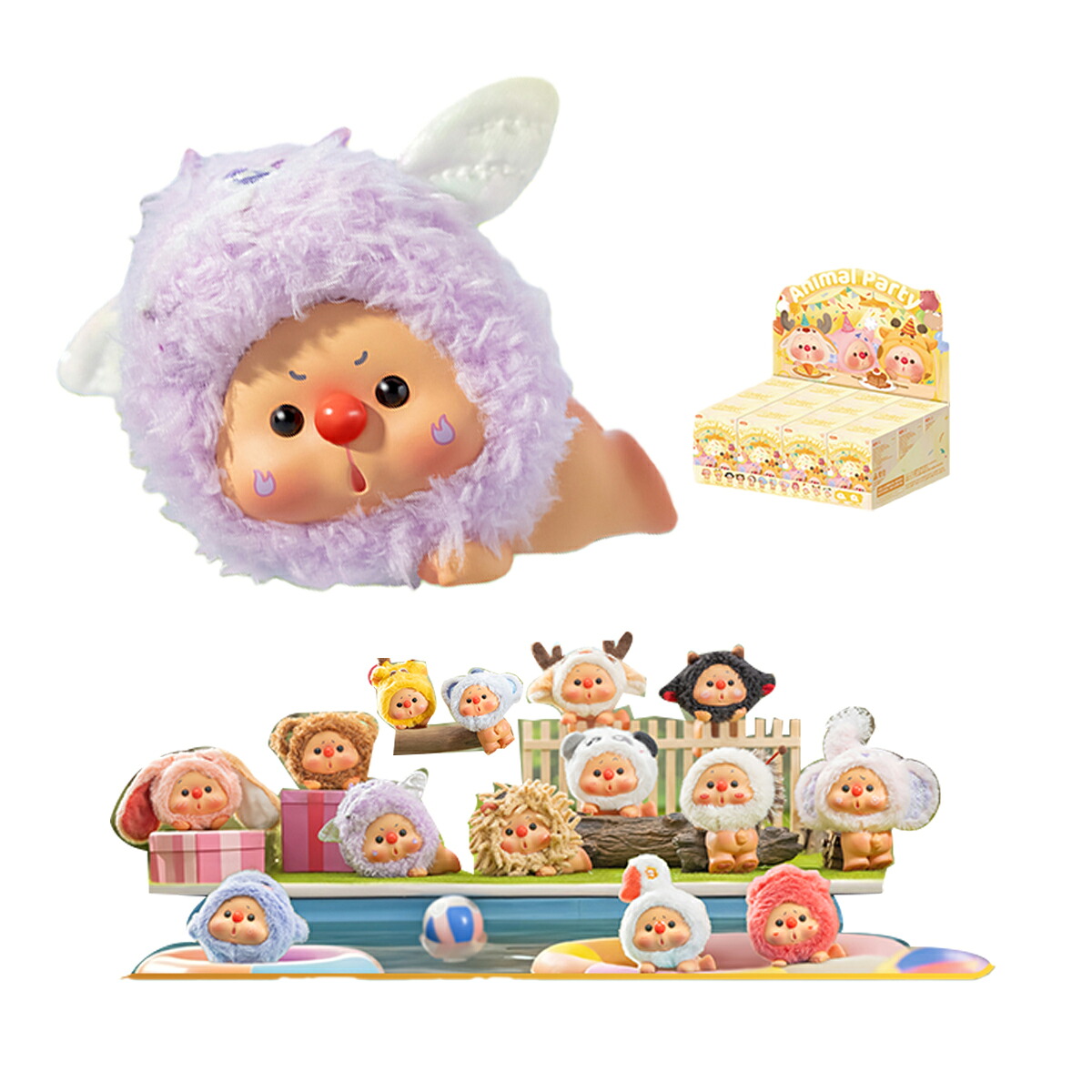 HiPlay JOTOYS OYO アニマルパーティーシリーズ ブラインドボックス フィギュア コレクション ホビー ギフト プレゼント