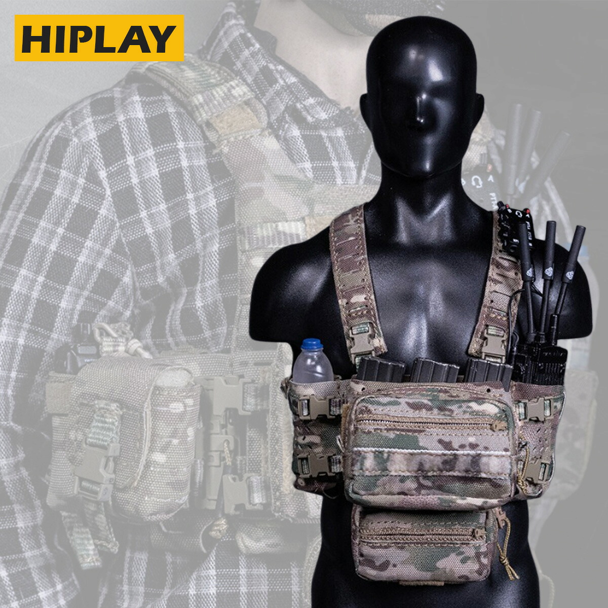 HiPlay DAMTOYS 1/6 シャープ・アームズ シリーズ2 MCBK Ver. モジュラー・タクティカル・ベスト・システム NO.VSF02 1/6スケール ミリタリー アクセサリー 装備 模型 フィギュア用 コレクション ホビー ギフト プレゼント｜HiPlay 店