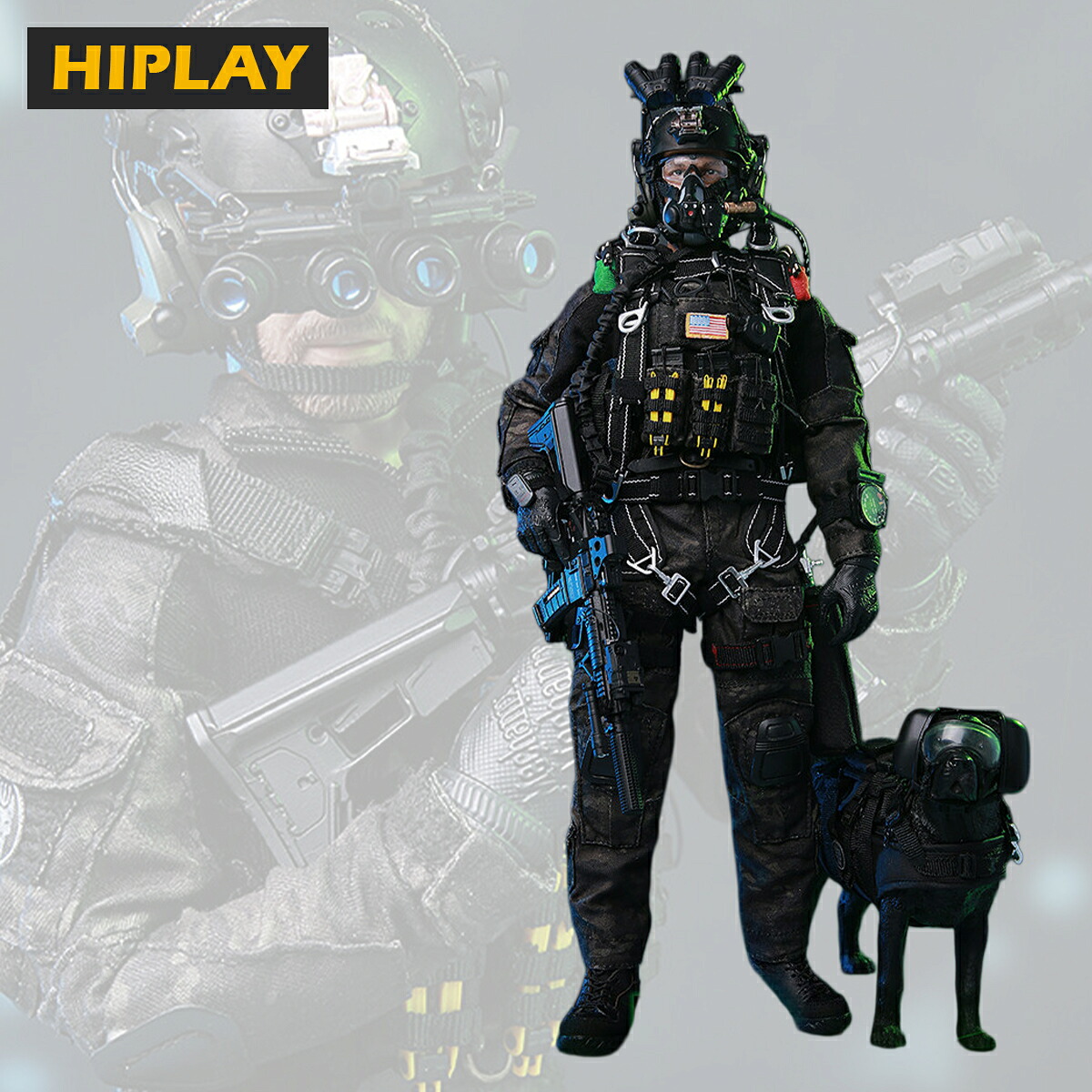 HiPlay Mini Times Toys 1/6 ネイビーシールズ チームリーダー K9 ナイトジャンプ M013 軍用犬付き 塗装済み完成品 アクションフィギュア 可動フィギュア ミリタリー 兵士 特殊部隊 模型 コレクション ホビー ギフト プレゼント｜HiPlay 店 18,097円