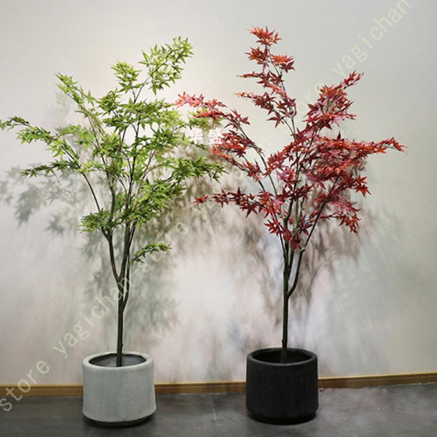 槭樹 草木 人工観葉草木 大型 フェイクグリーン ご覧になる草木 観葉草木 フェイクグリーン 大型 室内用 造花 ェイク つつみ隠し 事務室