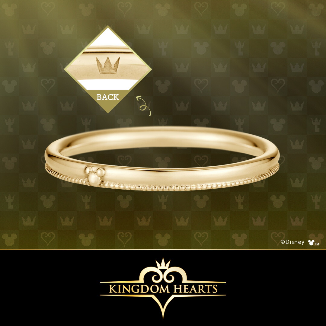 キングダム ハーツ モノグラムバングル シルバー イエローゴールドコーティング モノグラムバングル「トリプル」 シルバー(イエローゴールド