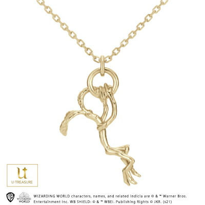ファンタスティック・ビースト グッズ ネックレス Bowtruckle Necklace K18イエローゴールド 男女兼用 ユニセックス メンズ レディース 女性 男性 誕生日 記念日 ファンタビ プレゼント ギフト