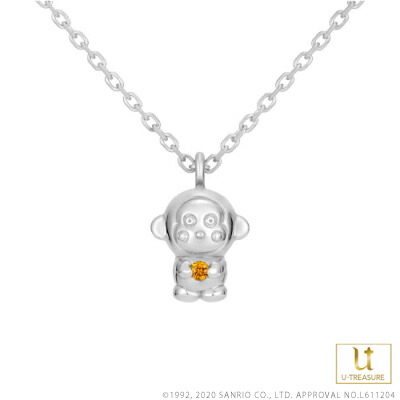 おさるのもんきち グッズ ネックレス おさるのもんきち ネックレス シルバー サンリオ プレゼント ギフト アクセサリー 女性 誕生日 記念日