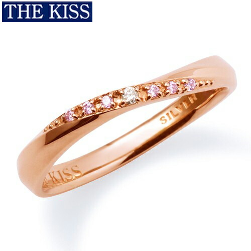 THE KISS リング 指輪 シルバー ペアリング レディース単品 ダイヤモンド プレゼント ザ・キッス ザキッス キッス 20代 30代 彼女 女性 誕生日 記念日 SR1853DM|GIV(ギヴ)店