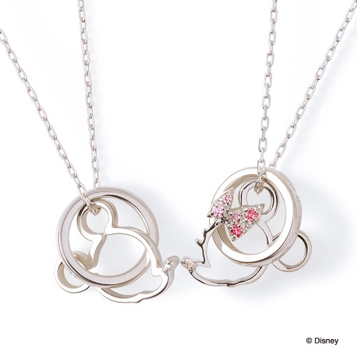 楽天市場 ディズニー ミッキー ミニー ペアネックレス メンズ レディース ミッキーマウス ペアアクセサリー The Kiss ザキス ザキッス カップル プレゼント 代 30代 誕生日 記念日 Di Sn1213dm 1214dm Giv ギヴ 楽天市場店