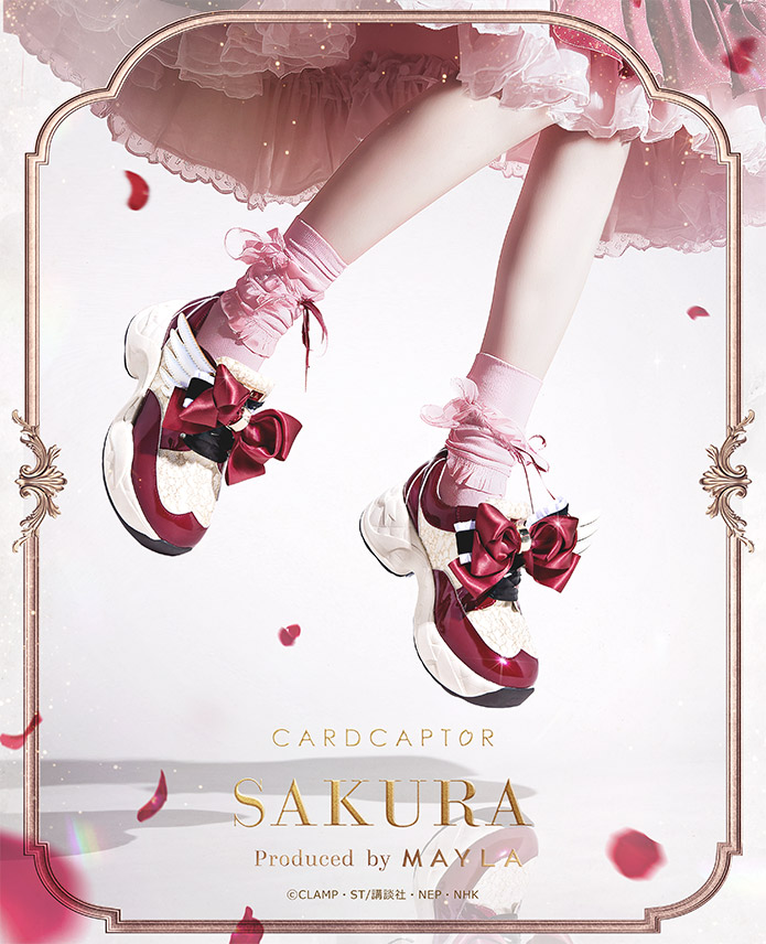 MAYLA マイラ カードキャプターさくら グッズ 靴 スニーカー カードキャプターさくら アイコニック シューズオブジェ ドレス スニーカー ロケットビート レディース 女性 正規品 新品 公式カードキャプターさくら キャラクターシューズ 人気 ブランド プレゼント画像