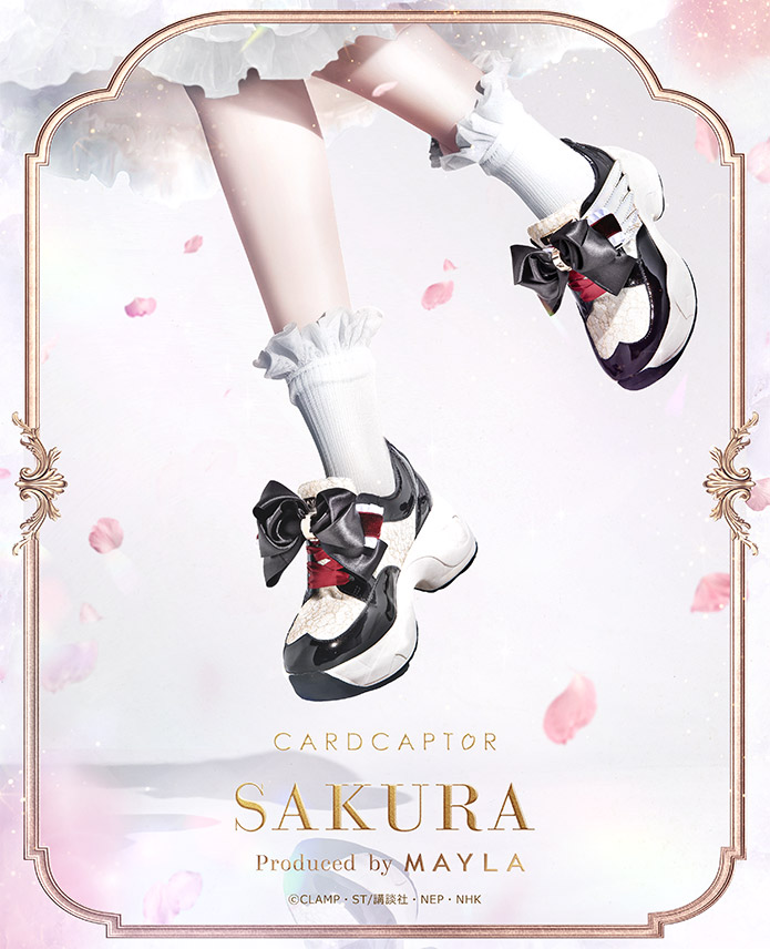 MAYLA マイラ カードキャプターさくら グッズ 靴 スニーカー カードキャプターさくら アイコニック シューズオブジェ ドレス スニーカー アカデミック・ノクターン レディース 女性 正規品 新品 公式カードキャプターさくら キャラクターシューズ 人気 ブランド プレゼント画像