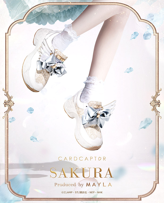 MAYLA マイラ カードキャプターさくら グッズ 靴 スニーカー カードキャプターさくら アイコニック シューズオブジェ ドレス スニーカー クリア レディース 女性 正規品 新品 公式カードキャプターさくら キャラクターシューズ 人気 ブランド プレゼント画像