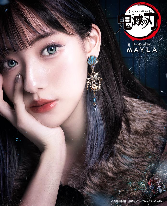 MAYLA マイラ 鬼滅の刃 グッズ ピアス イヤリング 鬼滅の刃 アイコニック イヤオブジェ オリジナルセット 嘴平伊之助 レディース 女性 正規品 新品 公式 鬼滅の刃 アクセサリー プレゼント ギフト