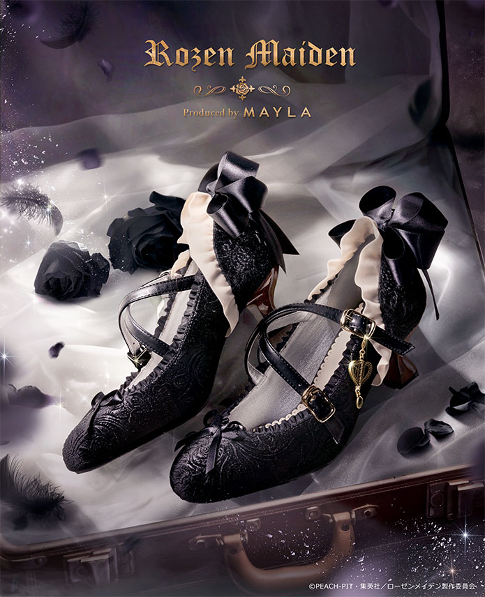 MAYLA マイラ ローゼンメイデン グッズ 靴 パンプス ローゼンメイデン アイコニック シューズオブジェ パンプス 水銀燈 レディース 女性 正規品 新品 公式 ローゼンメイデン キャラクターシューズ 人気 ブランド画像