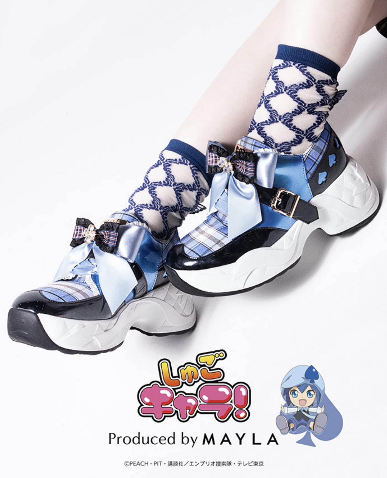 MAYLA マイラ しゅごキャラ！ グッズ 靴 スニーカー アイコニック シューズ オブジェ ドレススニーカー ミキ レディース 女性 正規品 新品 公式 しゅごキャラ！ スニーカー 人気 ブランド プレゼント ギフト画像