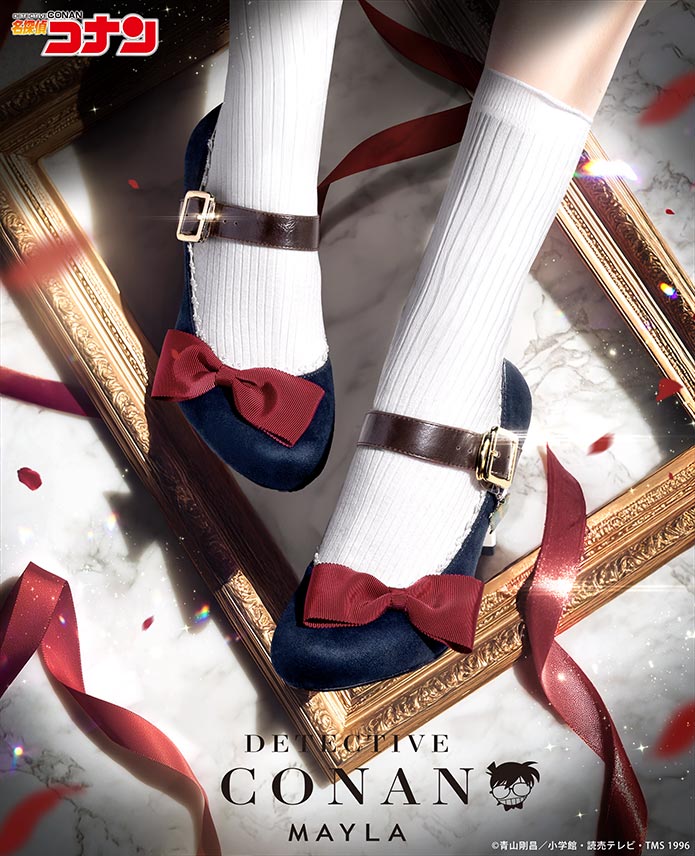 MAYLA マイラ 名探偵コナン グッズ パンプス アイコニック シューズ オブジェ パンプス 江戸川コナン レディース 女性 正規品 新品 公式 名探偵コナン キャラクターシューズ 人気 ブランド プレゼント画像