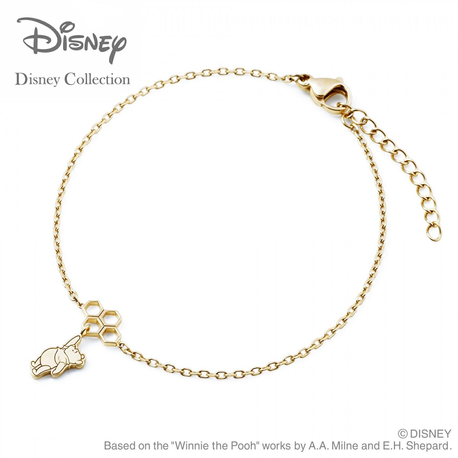 DISNEY くまのプーさん ブレスレット 925 ITALY レア DISNEY くまの