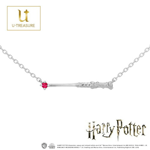 楽天市場 ハリー ポッター グッズ ハリー ポッター ネックレス アクセサリー K18ホワイトゴールド ルビー Wand Necklace Harry Potter プレゼント 送料無料 正規品 Giv ギヴ 楽天市場店