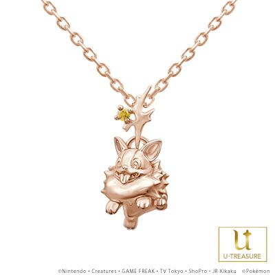 ポケモン グッズ ワンパチ ネックレス K18ピンクゴールド ユニセックス 男女兼用 レディース メンズ アクセサリー ジュエリー ポケットモンスター ワンパチ 誕生日 記念日 プレゼント ユートレジャー|GIV(ギヴ)店