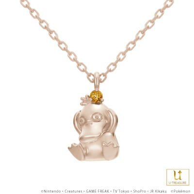 ファイナルバーゲン ポケモン グッズ コダック ネックレス K18ピンクゴールド アクセサリー ジュエリー シトリン 男女兼用 ユニセックス メンズ レディース 誕生日 記念日 プレゼント ふるさと納税 Smartcpns Com