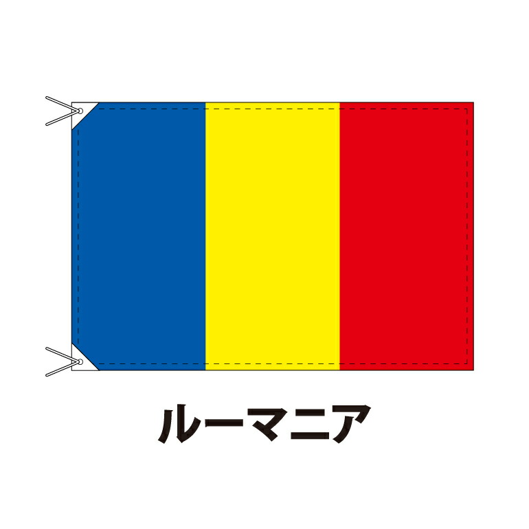 ルーマニア 国旗 90 1cm 上質なエクスラン地 ポピュラーサイズ レザー ハトメ ヒモ付仕立 旗 フラッグ 国産 難易度 A 3営業日以内に出荷 送料無料 Romania 15周年記念イベントが