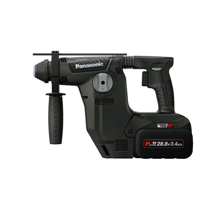 【Panasonic/パナソニック】電動物の具 申し受ける金鎚せん孔機 EZ7881 マイコン2S-B 28.8V 3.4Ah（蓄電池2個・申し受ける器・容れもの付）