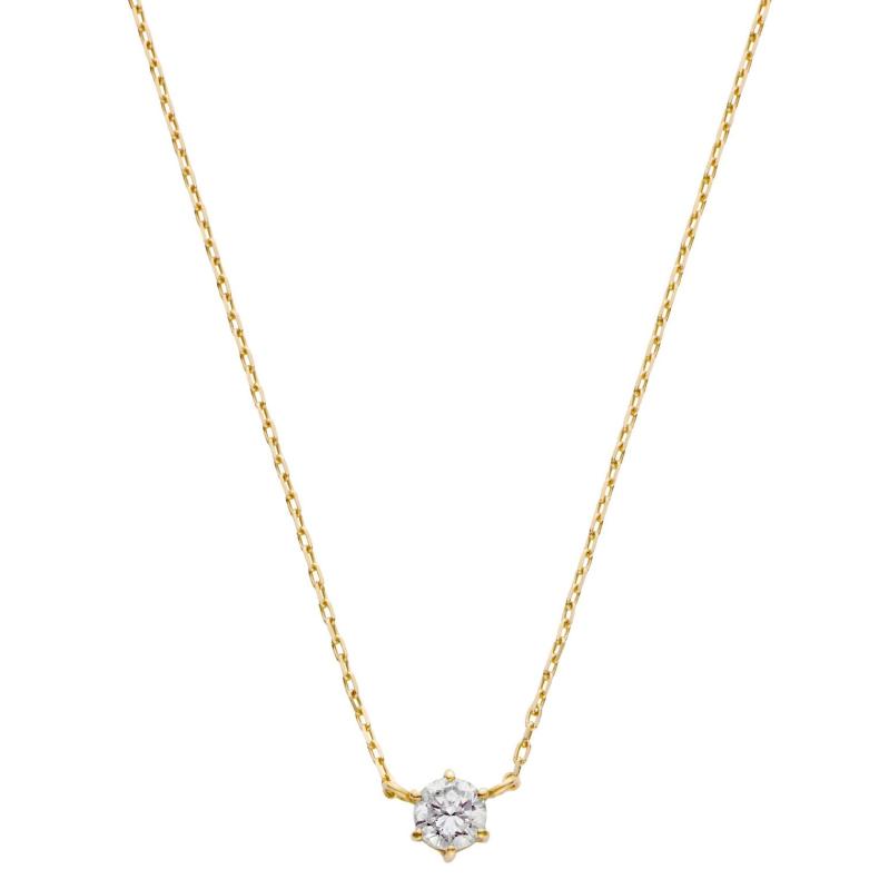 [VAヴァンドーム青山] VA VENDOME AOYAMA K18 ダイヤモンド 0.10ct 1石 ネックレス GG_N000140DI
