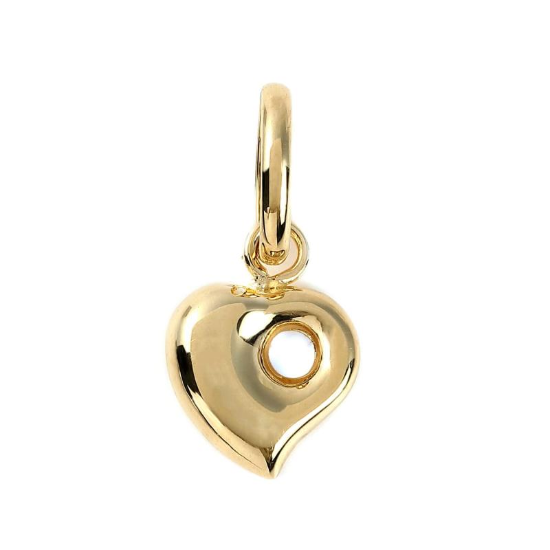 [ハッピーグッツショップ] 18金 ハート ペンダントトップ ネックレス ヘッド チャーム レディース K18 18K