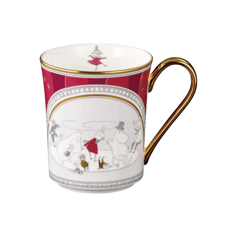 Noritake ノリ竹 カップ 395竓 ムーミン ムーミン谷の夏まつり 1個 赤 ボーンチャイナ TG93656/N-092L