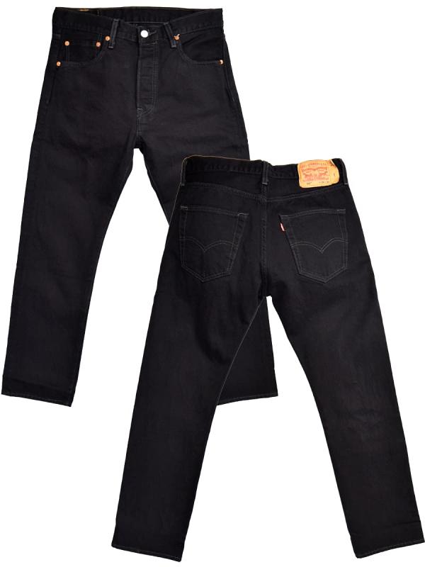 (リーバイス) Levi's メンズ 501 ボタンフライ ワンウォッシュ ストレート ジーンズ リンス 黒 ブラック ウエスト：40 レングス：32 [並行輸入品]｜ヒロショップ