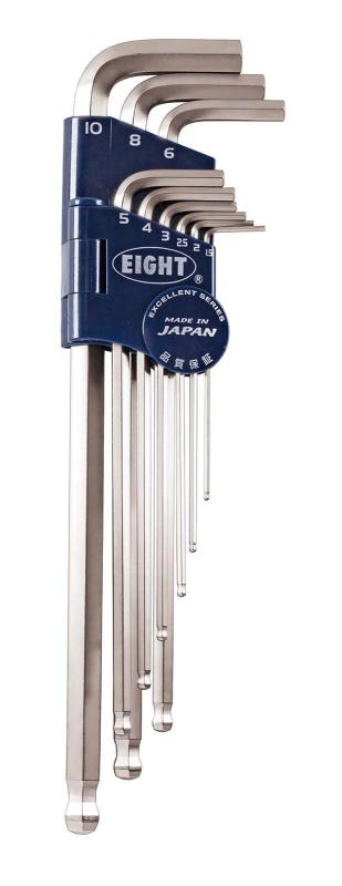 八つ 六角棒鍵 テーパーヘッド 槍持ちロング 仕掛ける TLS-9N