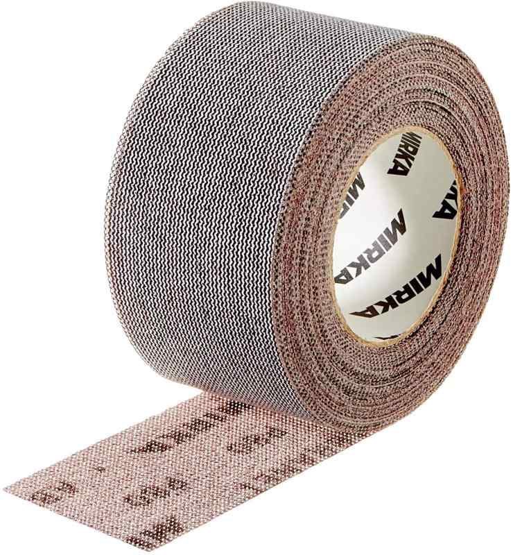 Mirka Abranet Netz-Schleifrolle 75 mm x 10 m Klett/Korn P100 / 1 Rolle/zum Schleifen von Holz, Spachtel, Lack, Kunststoff / 545