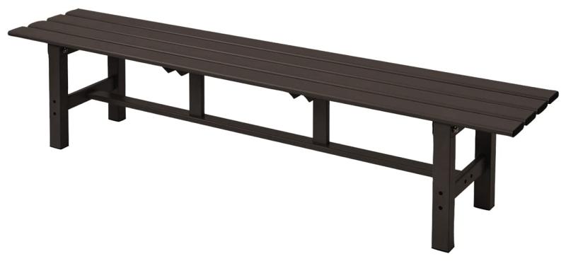 ガーデンマスター(Gardenmaster) アルミ縁台 幅180×奥行36×高さ40cm ガーデンベンチ ガーデンチェア バルコニー 軽量 踏み台 足場台 デッキ お庭 ガーデンマスター ダークブラウン ABT-180