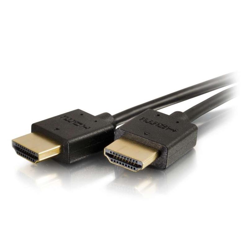 C2G Ultra Flexible 3ft Ultra Flexible High Speed HDMI Cable with Low Profile Connectors - Video / audio cable - HDMI - 36 AWG -
