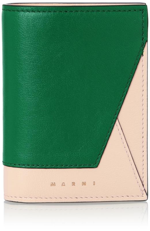 [マルニ] 二つ折り札入れ PFMO0055U1P2644 [並行輸入品] ZO670-AGATE GREEN/SHELL