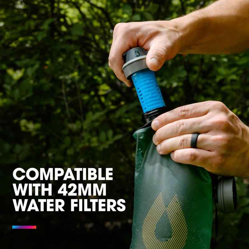 HydraPak Seeker (2L、3L、4L、6Lの水収納バッグ) - 耐久性のある超軽量ウォーターストレージ バックカントリーハイキング キャンプ 緊急時の備えに - フィルター対応 BPA&PVCフリー