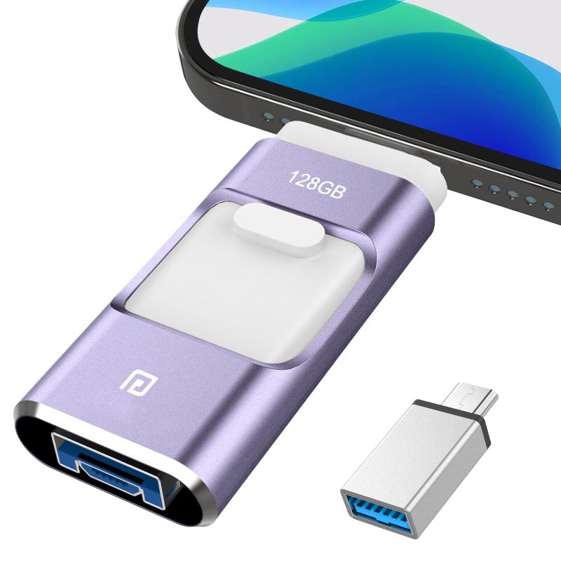 【専用アプリ不要】 Phone対応 USBメモリ 高速 バックアップ iPad対応 usbメモリー iOS/Type-C/USB/Micro