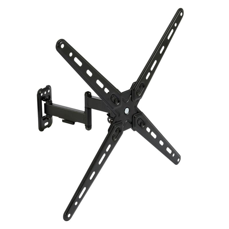 エレコム 壁掛けテレビ金具 フルモーション式 【上下・左右・回転】 耐荷重10kg ケーブルホルダー付き ブラック TWM-F01BK