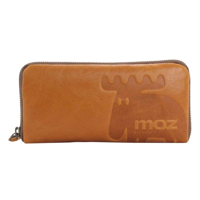 [moz] [モズ] 86184 本革 長財布 ラウンドファスナー開閉 エルク ヘラジカ レディーズ｜ヒロショップ