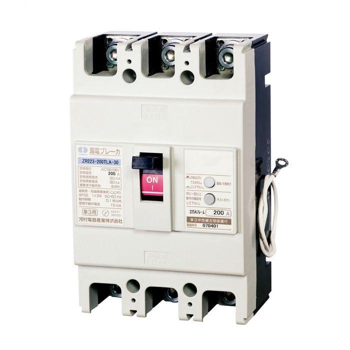 ?河村電器産業(kawamura) 漏電ブレーカ(単３中性線欠相保護付) ZR ZR223-125TLA-30