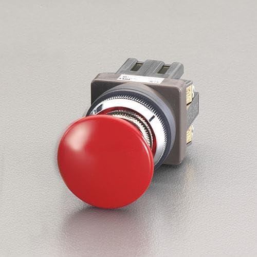 30mm プッシュプルスイッチ(大型・赤) EA940D-43
