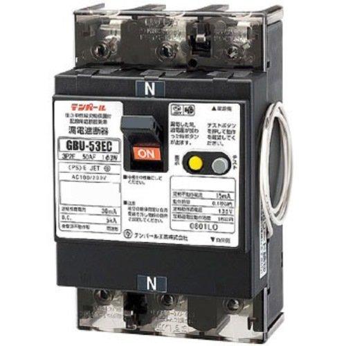 テンパール工業 太陽光発電システム用単3中性線欠相保護付漏電遮断器 OC付 30mA リード線付 UEC30V|ヒロショップ