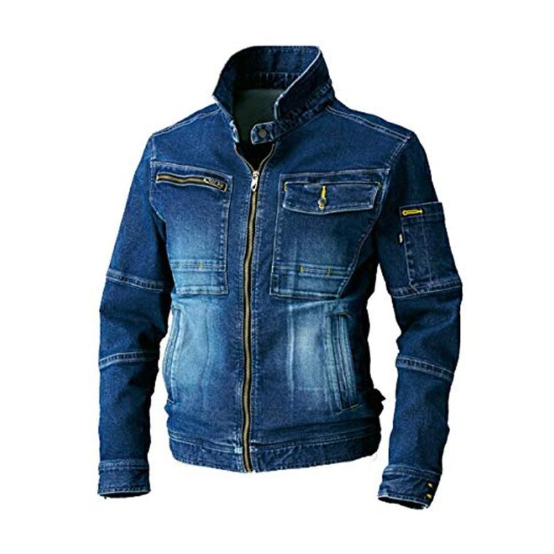 寅壱 8940-554 ストレッチヒッコリーライダースジャケット8940メンズ｜ヒロショップ
