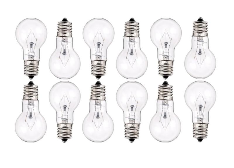 （白熱電球）ミニクリプトン球 40W形【クリア】口金E17 白熱電球 10％省エネタイプ 柔らかい光で目に優しい(シャンデリア、ダウンライト、ブラケット)