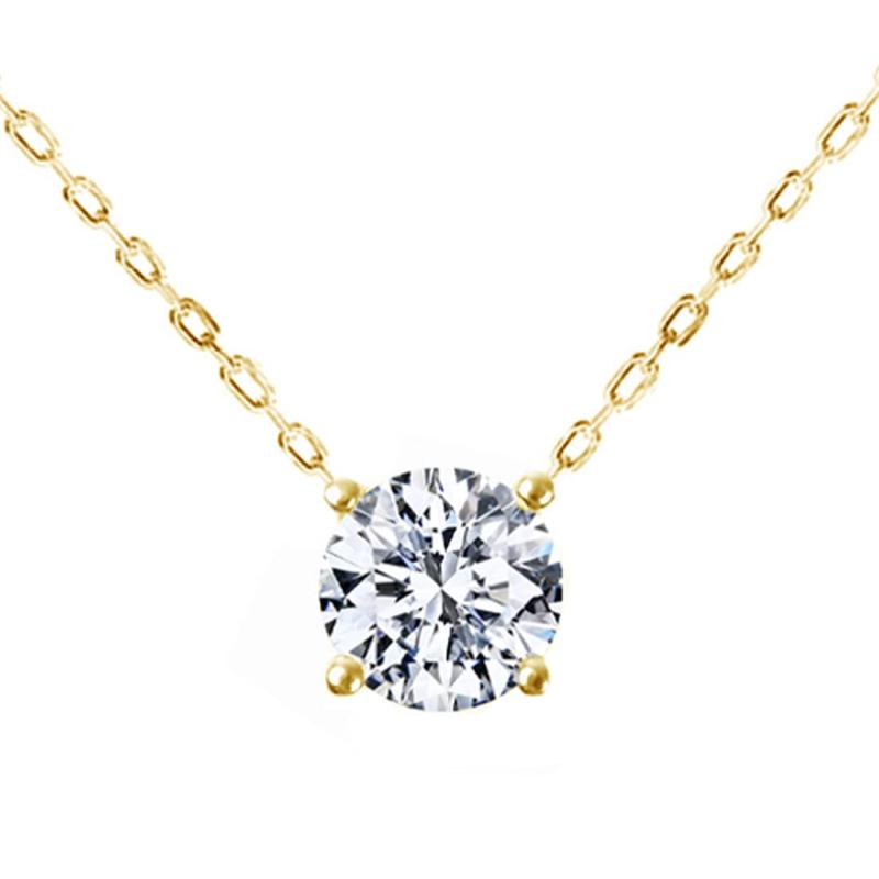 [Diamond Lab] ギフトジュエリーBOXセット モアサナイト ネックレス レディース 一粒 SV925 人気 プラチナ 0.5ct アズキチェーン プレゼント 女性 誕生日