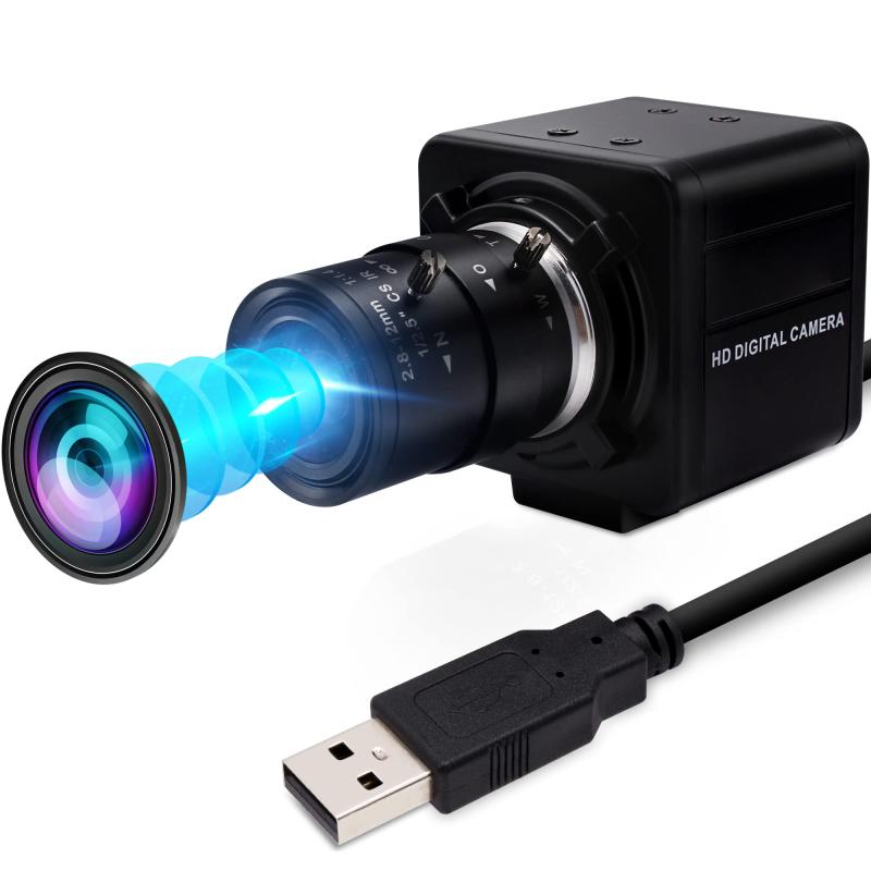 ELP USB カメラ 1080P 高速 260fps ウェブカメラ 光学ズームレンズ 2MP マニュアル クローズアップ ズームインアウト UVC コンピューターカンファレンス ゴルフ スイングカメラ Raspberry Pi Windows Mac ｜ヒロショップ