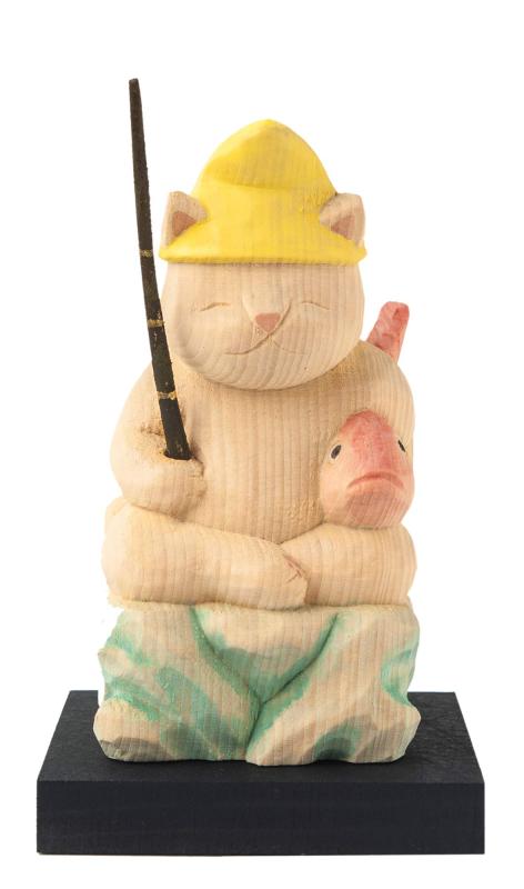猫buddha 猫福神 恵比寿さま 仏屋さかい原型監修＿七福神 招き猫 まねき猫 置物（NB７えびす