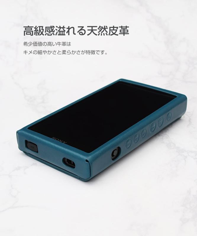 [musashino LABEL]【NW-ZX700続きもの用 オープンタイプレザーケース】 本革 牛皮 本体防御すること入れもの とり備える申し受ける能力のある microSD抜き差し能力のある ウォークマン ZX707 ZX706 ZX700 武蔵野付け札