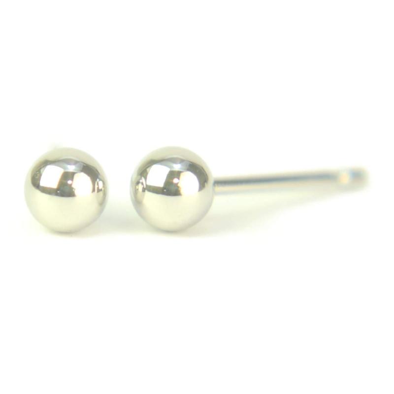 [yokomountain] 【プラチナピアス】 セカンドピアス 丸玉ピアス 4mm 軸太 Pt900 小ぶり シンプル ピアス芯幅太タイプ 太さ0.9mm長さ10mm 1ペア両耳販売 ボールピアス プレゼント｜ヒロショップ
