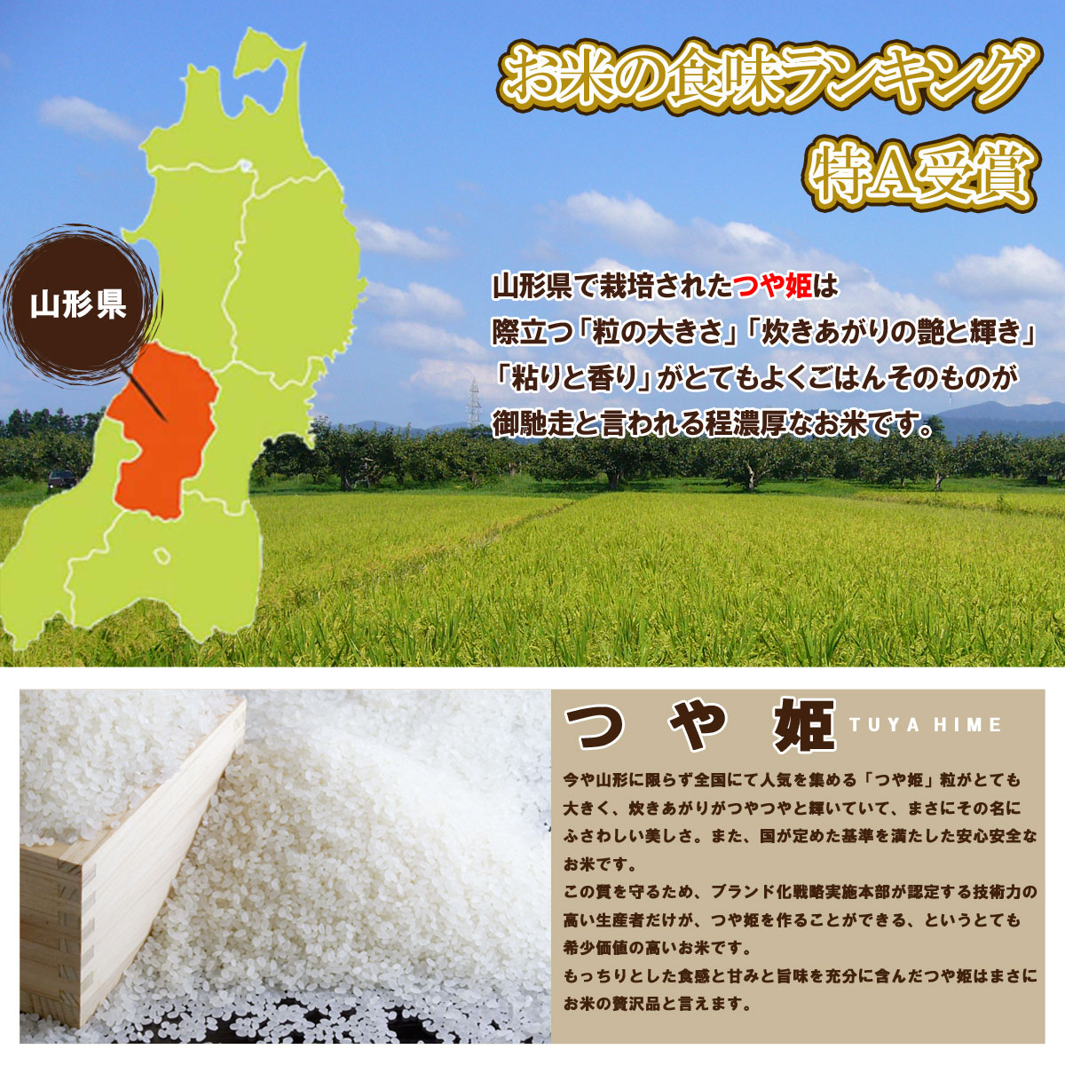 令和4年産 つや姫 玄米３０キロ 減農薬.減化学肥料栽培 色選別済 - 食品