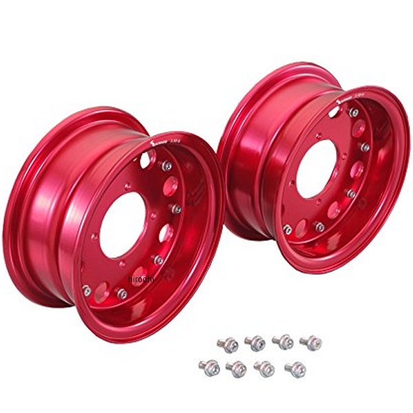 【メーカー在庫あり】 キタコ アルミホイールセット ホンダ ワイド 8インチ 赤 509-1137520 HD店